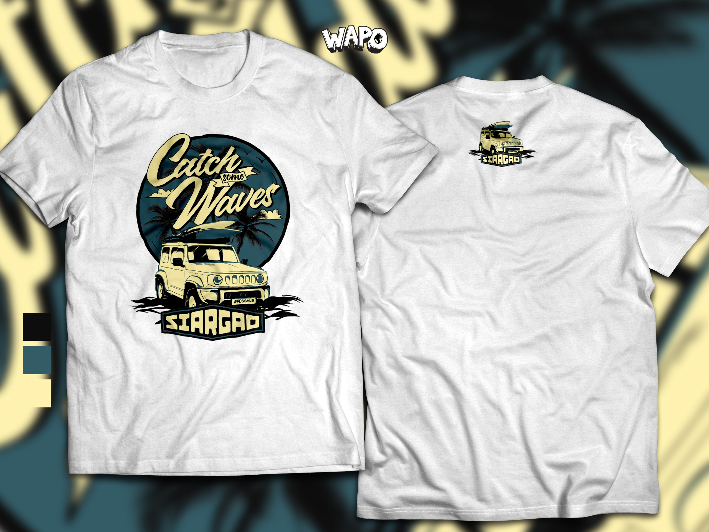 T-Shirt MockUp_Catch Some Waves