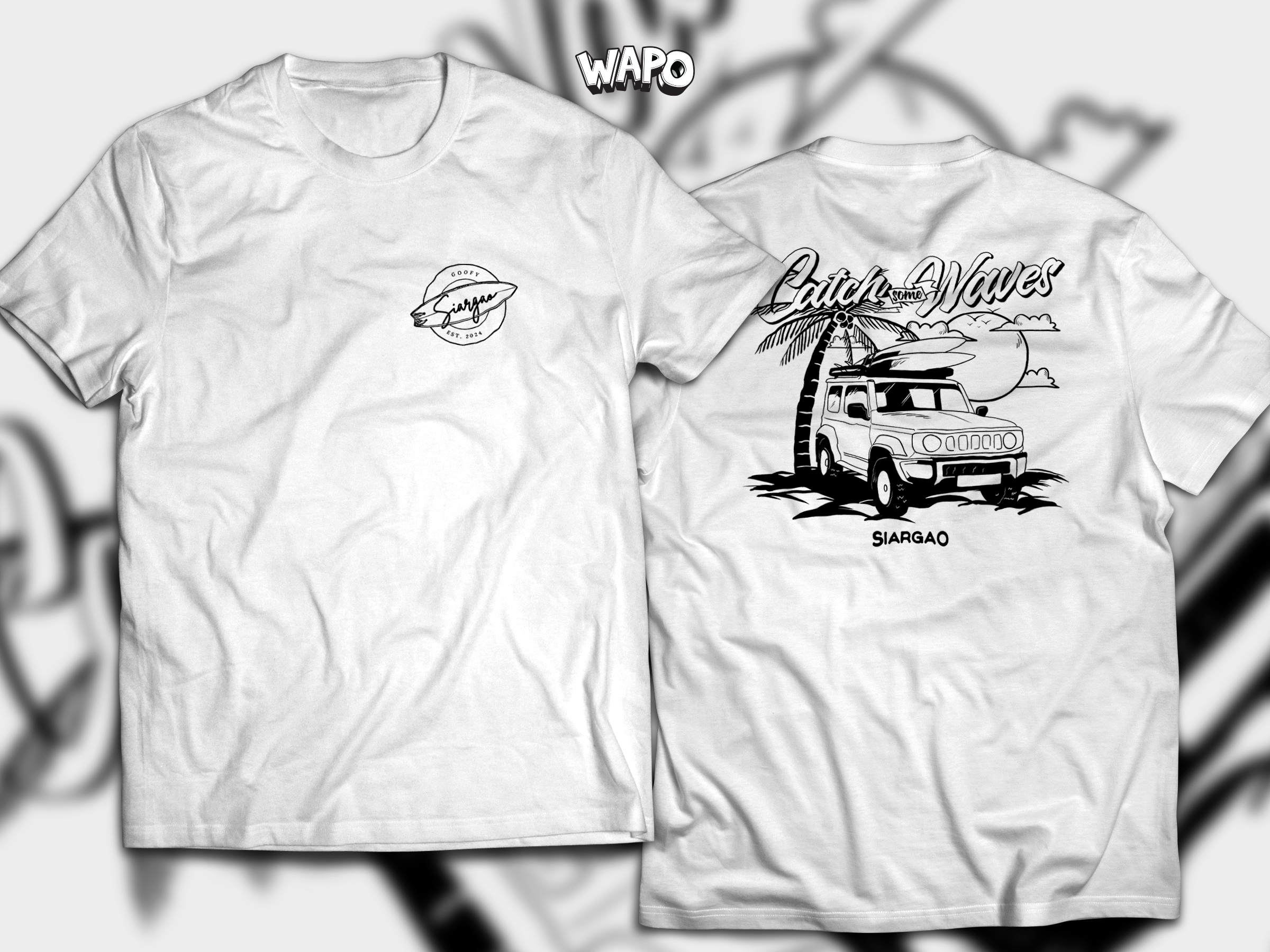 T-Shirt MockUp_SIARGAO CATCH SOME WAVES_WHITE